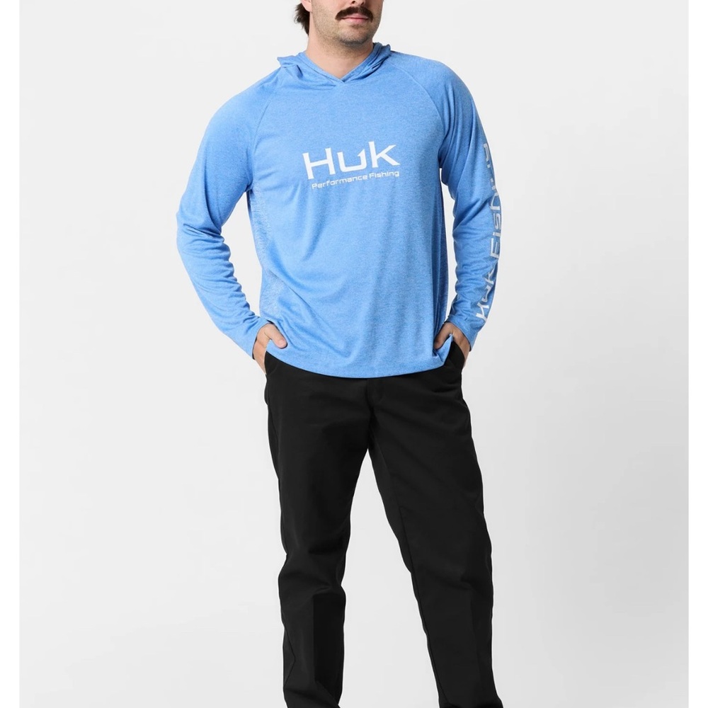 Huk Men's Light Blue Hoodie